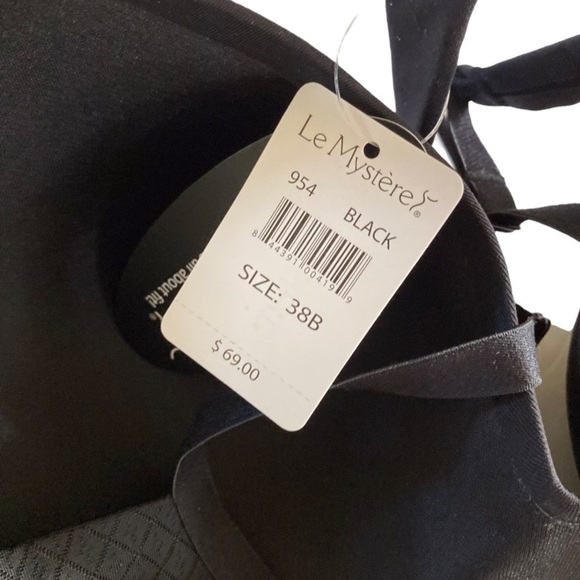 NWT Le Mystere TechFit Bra 954 Underwire Black 38B - Picture 4 of 6